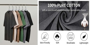 Camiseta nueva de corte cuadrado, 100% algodón, lavado ácido, calidad premium, diseño orgánico 100%, estilo hip hop. - Product Image 6