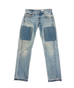 Jeans personnalisé de haute qualité en denim 100% coton avec poche cachée et fermeture éclair pour hommes - Product Image 1
