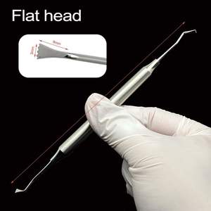 Séparateur de gingiva dentaire manuel à double tête en acier inoxydable, outil de rétraction chirurgical, détartreur réutilisable de haute qualité - Product Image 3