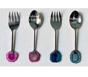 Juego de servidor de ensalada de acero inoxidable 18/8 pulido mate, utensilios de cubiertos personalizados para uso doméstico o hotelero, herramientas de servicio para vajilla - Product Image 3