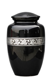 Recién llegado, urna de cremación de Metal elegante y negra brillante con colores y tamaños personalizados para el hogar a precios de mayorista - Product Image 2