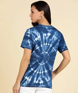 Camisetas Personalizadas Unisex de Alta Calidad para Adolescentes, sin Espalda, Sexy, Tie Dye, Oversize, de Poliéster/Algodón, con Mangas Farol - Product Image 4