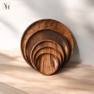 Assiette en bois pour un usage quotidien et des cadeaux, traditionnelle et pour les fêtes - Product Image 4
