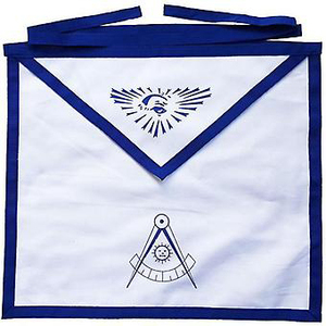 Masonic Blue Lodge Past Master delantal bordado a mano - Product Image 3