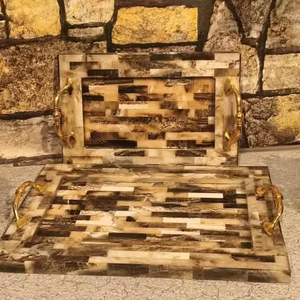 ถาดเสิร์ฟตกแต่งไข่มุกแม่สุดหรูของขวัญเดือนรอมฎอนช็อคโกแลตวันที่เครื่องใช้บนโต๊ะอาหารหวานแบบดั้งเดิมห้องนั่งเล่น - Product Image 2