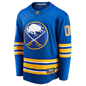Maillot de Hockey personnalisé bleu et or pour hommes à manches longues léger Patchwork Sportswear décontracté haut Streetwear - Product Image 2