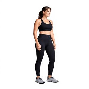 Leggings de Compresión Sólidos de Alto Rendimiento para Mujer, Tejido que Absorbe la Humedad para un Soporte Muscular Óptimo para Gimnasio y Running - Product Image 1