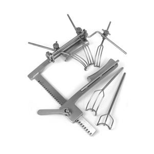 Separador de Costillas Cooley para Adultos, Acero Inoxidable, 40 mm x 110 mm + Barras de Montaje Cosgrove |   Herramienta Quirúrgica Manual Reutilizable de Alta Calidad - Product Image 2