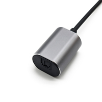 Adaptateur audio USB-C vers fibre optique avec gaine en PVC, connecteur femelle TOSLINK pour amplificateur DAC, barre de son, console de jeu