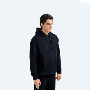 เสื้อสวมหัวแบบมีฮู้ดแบบบางใส่ได้ทั้งชายและหญิงเสื้อสเวตเตอร์แบบสวมหัวไหล่ตกพิมพ์ลายกราฟิกแบบกำหนดเอง - Product Image 3