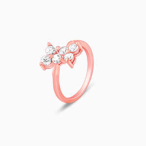 แหวนฮาธาโรสโกลด์สุดโรแมนติกของผู้ชายเครื่องประดับชุบโรเดียมแบบละเอียดพร้อมอัญมณีประดับหนามเตย - Product Image 3