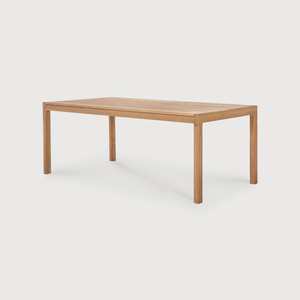 Table de salle à manger d'extérieur rectangulaire en bois de teck massif de luxe moderne pour jardin et parc meubles pour usage extérieur - Product Image 6