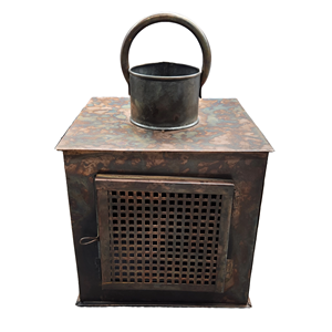 Premium Vintage métal lanterne à la main extérieur décoratif pilier bougeoir haute qualité maison fête raisonnable décor de noël - Product Image 1