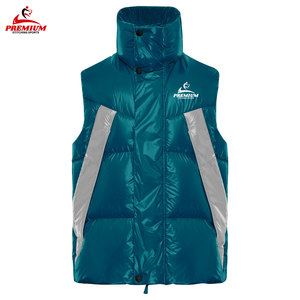 OEM personnalisé hommes haute qualité couleurs personnalisées demi-manches à capuche bouffant bulle veste respirant et confortable gilet - Product Image 4