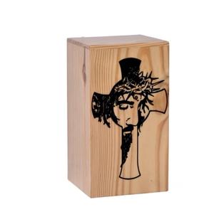 Pinewood Urn for Human Cross personalized Cremation for Handcrafted <b>Large</b> <b>Box</b> adult solid cremation plain funeral urns - Product Image 5
