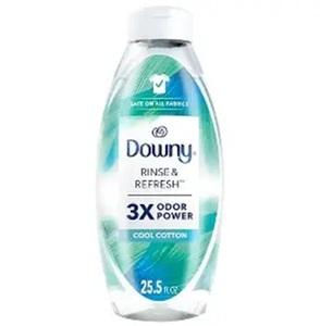 Downy Free & Gentle Rinse Eliminador de Olores para Ropa, Sin Perfume, 48 FL OZ, Suave para la Piel, Sin Colorantes ni Perfumes Intensos, Suavizante de Telas - Product Image 1