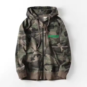 Sweat à capuche unisexe de qualité supérieure, coupe classique, avec fermeture éclair, logo personnalisé sur le devant, 100% coton molletonné/éponge française, séchage rapide, respirant - Product Image 6
