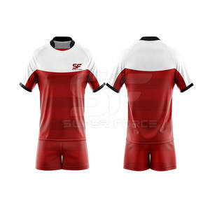 Uniformes de rugby professionnels vêtements de sport confortables pour les équipes scolaires et de club maillots et shorts de rugby imprimés personnalisés - Product Image 1