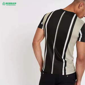 T-shirt à col rond en polyester/coton doux pour homme, personnalisable, longueur standard, imprimé, coupe classique, écologique, séchage rapide - Product Image 2