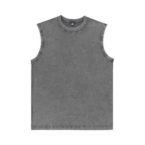 Custom 100% Cotton <b>Men</b> Acid Wash Vintage tank Top <b>Vest</b> <b>Men's</b> Tank Tops Trending Products Sleeveless High Quality for <b>Men</b> - Product Image 1