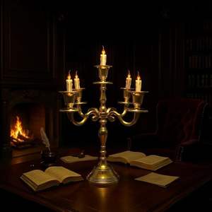 Bougeoir vintage en aluminium de haute qualité, qualité exclusive, 5 bras pour la décoration de la maison, vente en gros, bougeoir unique - Product Image 3