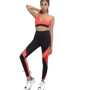 Sujetador deportivo de primera calidad para mujer, Sujetador deportivo para mujer, Tops cortos de entrenamiento de Yoga, Top personalizado, Sujetador deportivo Halter para Fitness - Product Image 4