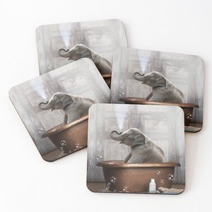 Custom Shaped <b>Cup</b> Coasters Set Printed Acacia Wood Handcrafted for Home and Office Decoration at SCI From India - Product Image 1