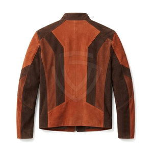 Stylish Men <b>Suede</b> <b>Leather</b> <b>Jacket</b> With Soft Touch Finish Classic Button Front Practical Pockets And Comfortable Regular Fit - Product Image 2