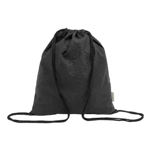 Bolsas Deportivas con Cordón de Algodón Reciclado Dropex, Bolsa de Mercadotecnia Promocional Sostenible - Product Image 3
