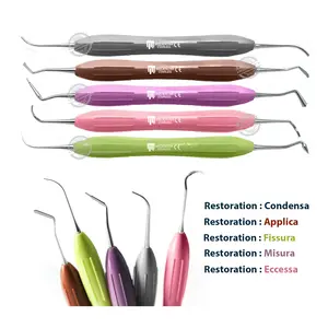 LM Arte Dental Composite Instrumentos de relleno Esculpir Colocación de resina Restauración Herramientas de contorneado