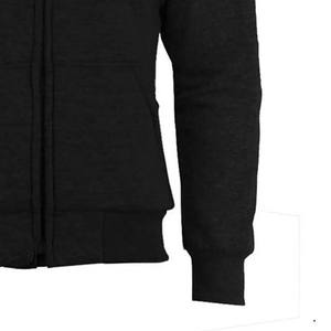 <b>Black</b> Color <b>Zip</b> Up Men's <b>Hoodies</b> Wholesale Best Selling Zipper With Pocket Basics New Design Cotton Material Breathable <b>Hoodies</b> - Product Image 5