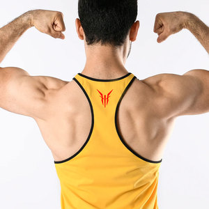 <b>Mens</b> Ribbed Cotton Vest Gym <b>Singlet</b> Fitted Workout Tank Top Casual Compression Wear White Rib Knit Undershirt Fitness Clothing - Product Image 3