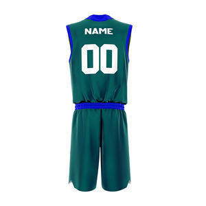 Uniformes de basket-ball vierges à séchage rapide entièrement personnalisés par sublimation maillot de basket-ball réversible vêtements de basket-ball ensembles imprimés de logo personnalisé - Product Image 6