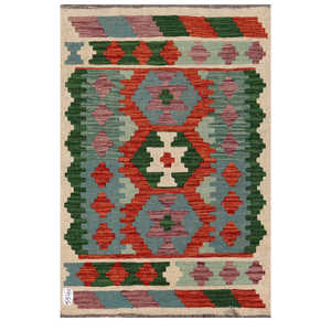 Tapis Kilim d'Afghanistan Maimana 116 X 78 cm Tapis traditionnels tissés à la main - Product Image 1