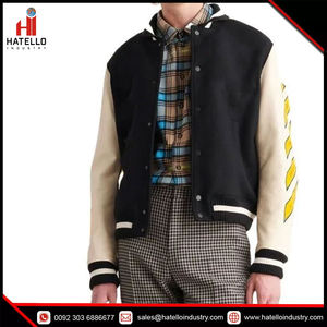 Varsity Jacket Baseball Letterman Jacket Wool and <b>Leather</b> Premium Quality Unisex <b>Basketball</b> Jacket Customize - Product Image 4