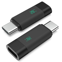 PD28W Adaptateur d'extension USB C femelle vers USB C mâle à affichage numérique Testeur de puissance de type C