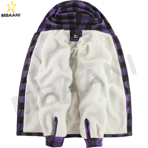 Camisa de franela Chaqueta Chaquetas a cuadros para hombres. - Product Image 3