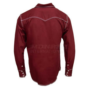 Chemise de travail en coton 100% FR pour hommes, manches longues, soudage, chemise résistante aux flammes, soudage, chemise résistante aux flammes - Product Image 2