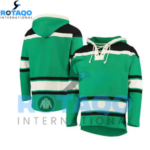 Meilleurs maillots de hockey sur glace par sublimation avec capuche en jersey de hockey à lacets, personnalisation de maillots, vêtements de sport - Product Image 1