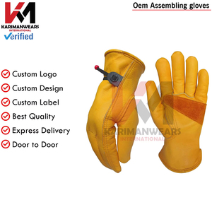 Gants de motoneige en cuir de qualité supérieure, manchette à gauntlet, protection contre le froid, motoneigisme, ski, sports d'hiver, durables, imperméables - Product Image 6