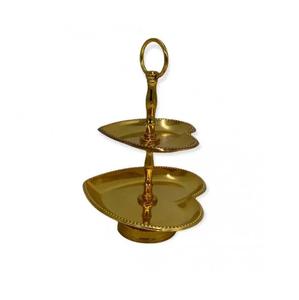 Support à gâteau en métal Support à gâteau de mariage à 3 niveaux en acier inoxydable et en aluminium idéal pour les mariages et les fêtes Fabriqué en INDE - Product Image 6