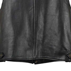 Chaleco de Cuero para Hombre, Invierno, con Botones de Cuerno y Bolsillos Utilitarios, Resistente al Viento, para Motociclismo, Hecho a Medida en Pakistán - Product Image 5