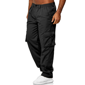 Pantalones de chándal de gran tamaño para hombre con logotipo personalizado Streetwear Jogger pantalones con bolsillos de carga sostenible y asequible - Product Image 3