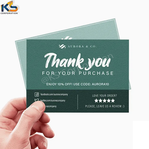 Wholesale Black Writable 'Thank You' <b>Cards</b> Offset Printing Support Branded Small Business Greeting Gift <b>Box</b> <b>Wedding</b> Decoration - Product Image 2
