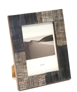 Marco de fotos de cuerno Natural de calidad superior hecho a mano, hermosos colores, chipset meticulosamente pegado, pulido a mano suave disponible - Product Image 6