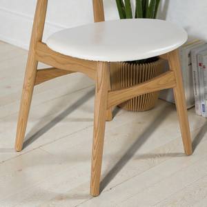 Chaise de salle à manger de restaurant en teck naturel de haute qualité, coussin rembourré, style moderne du milieu du siècle, durable, écologique, imperméable - Product Image 3