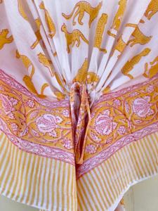 ชุดนอนคลุมยาวผ้าคอตตอนพิมพ์ลายดอกไม้อินเดียผ้าคอตตอนชุดบิกินี่ชายหาดชุดคลุมลำลองแห้งเร็วสำหรับฤดูใบไม้ผลิฤดูหนาว - Product Image 4