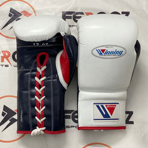 Gants de boxe de compétition à lacets multicolores de qualité supérieure Nom personnalisé Logo Sparring Training Kickboxing - Product Image 1