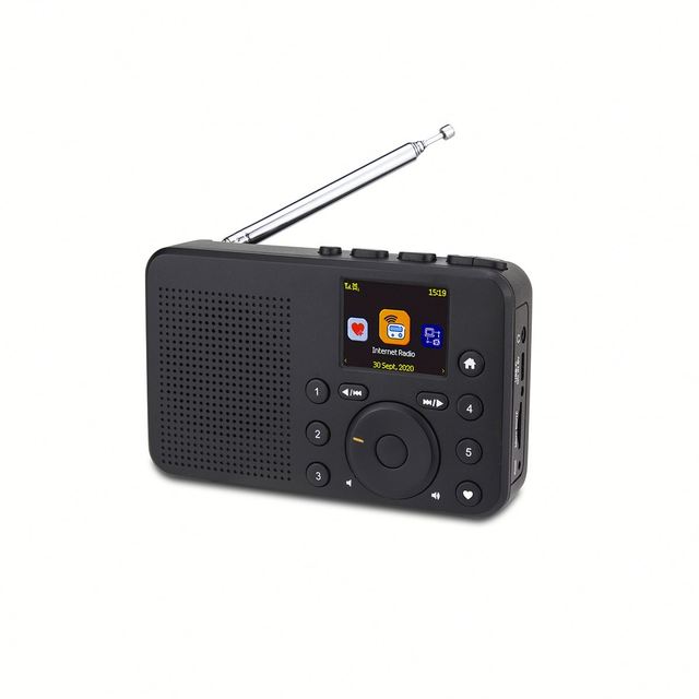 MA-18D Handheld WiFi Internet Radio with DAB DAB+ FM Color Display Built-in Battery Portable Mini Size