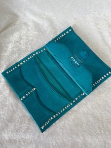 Custom Genuine Leather Embossed Boho Clutch Coin Purse Bifold Unisex <b>Money</b> Pocket <b>Pouch</b> Wholesale OEM - Product Image 4